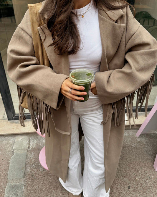 Manteau frange Pablo